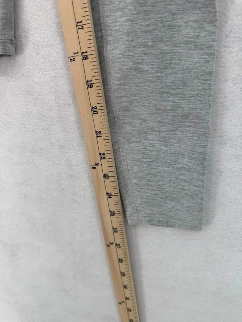 Alosoft High-Waist Heart Throb Legging Athletic Heather‎ Grey/White Size Small